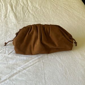 Banana Republic faux suede clutch/purse
